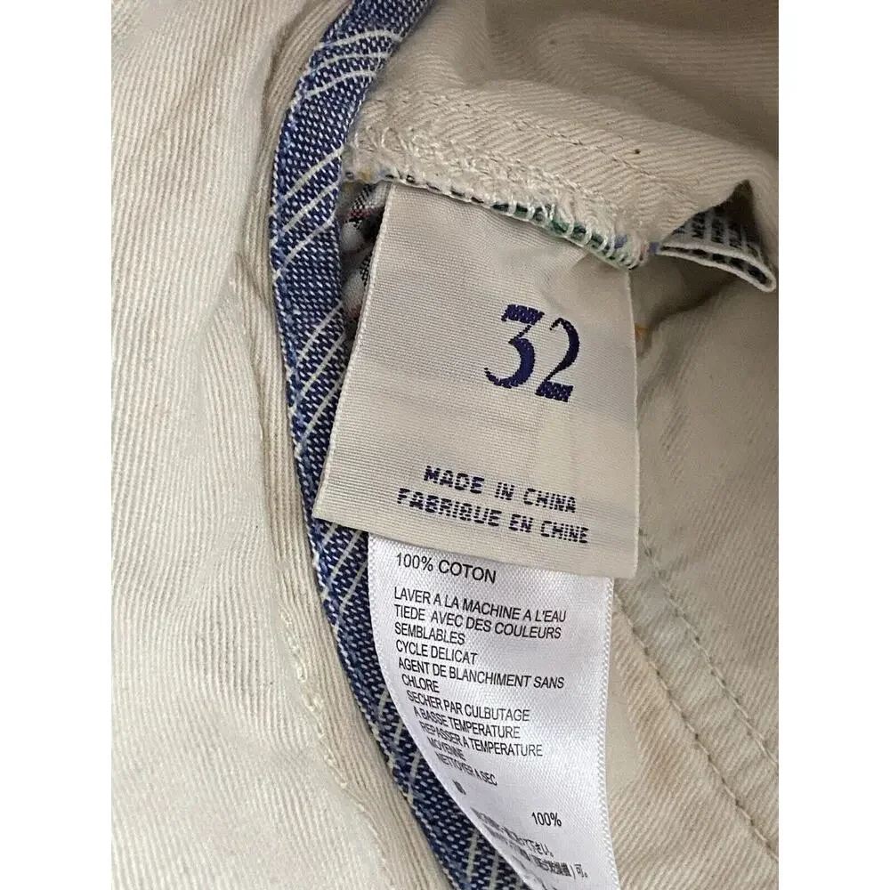 TOMMY BAHAMA Jeans Blue Plaid Bermuda Shorts Mens sz 32